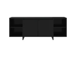 vidaXL TV-Schrank Schwarz 130x35x50 cm Holzwerkstoff