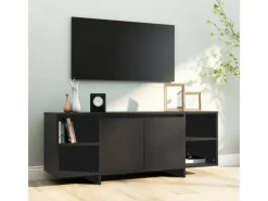 vidaXL TV-Schrank Schwarz 130x35x50 cm Holzwerkstoff