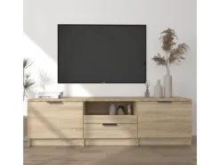 Hot vidaXL TV-Schrank Sonoma-Eiche 140x35x40 cm Holzwerkstoff