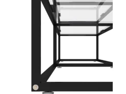 vidaXL TV-Schrank Transparent 200x40x40,5 cm Hartglas