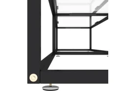 New vidaXL TV-Schrank Transparent 220x40x40,5 cm Hartglas