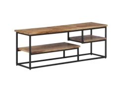 vidaXL TV-Schrank 110x30x39 cm Massivholz Teak