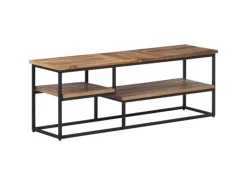 vidaXL TV-Schrank 110x30x39 cm Massivholz Teak