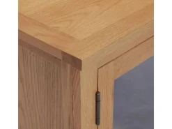 Hot vidaXL TV-Schrank 110x35x44 cm Massivholz Eiche