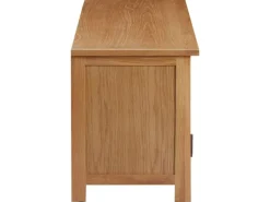 Hot vidaXL TV-Schrank 110x35x44 cm Massivholz Eiche