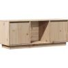 vidaXL TV-Schrank 110,5x35x44 cm Massivholz Kiefür