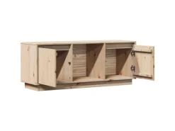 vidaXL TV-Schrank 110,5x35x44 cm Massivholz Kiefür