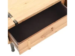 vidaXL TV-Schrank 110x33x35 cm Massivholz Tanne