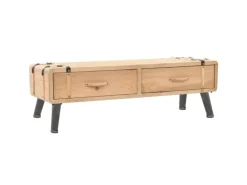 vidaXL TV-Schrank 110x33x35 cm Massivholz Tanne