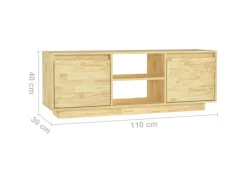 Sale vidaXL TV-Schrank 110x30x40 cm Massivholz Kiefür