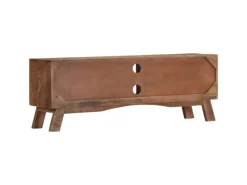 vidaXL TV-Schrank 110x30x40 cm Raues Mangoholz Modell 1