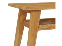 vidaXL TV-Schrank 120x35x45 cm Teak Massivholz