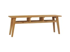 vidaXL TV-Schrank 120x35x45 cm Teak Massivholz