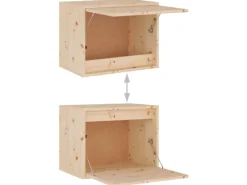 Online vidaXL TV-Schränke 3 Stk Massivholz Kiefer 3100124 Braun