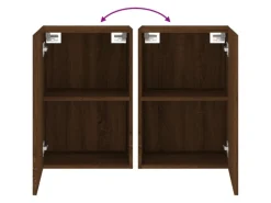 vidaXL TV-Wandschrank Braun Eiche-Optik 40,5x30x60 cm Holzwerkstoff