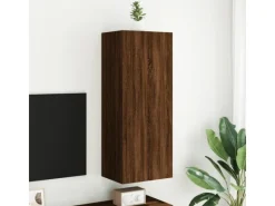 vidaXL TV-Wandschrank Braun Eiche-Optik 40,5x30x102 cm Holzwerkstoff