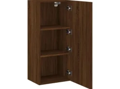 vidaXL TV-Wandschrank Braun Eiche-Optik 40,5x30x90 cm Holzwerkstoff