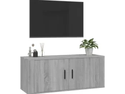 Online vidaXL TV-Wandschrank Grau Sonoma 100x34,5x40 cm