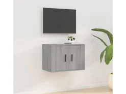 vidaXL TV-Wandschrank Grau Sonoma 57x34,5x40 cm