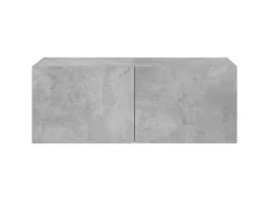 Best vidaXL TV-Wandschrank mit LED-Leuchten Betongrau 80x35x31 cm