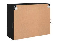 Outlet vidaXL TV-Wandschrank mit LED-Leuchten Schwarz 78,5x30x60,5 cm