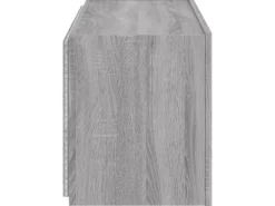vidaXL TV-Wandschrank mit LED-Leuchten Grau Sonoma 80x35x41 cm