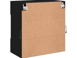 Discount vidaXL TV-Wandschrank mit LED-Leuchten Schwarz 58,5x30x60,5 cm
