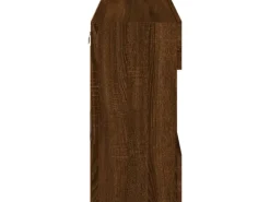 Best vidaXL TV-Wandschrank mit LED-Leuchten Braun Eichen-Optik 2