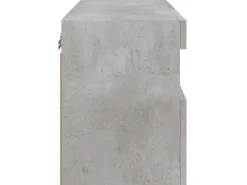 Clearance vidaXL TV-Wandschrank mit LED-Leuchten Betongrau 60x30x40 cm