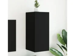 Online vidaXL TV-Wandschrank mit LED-Leuchten Schwarz 30,5x35x70 cm