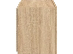 vidaXL TV-Wandschrank mit LED-Leuchten Sonoma-Eiche 60x35x41 cm