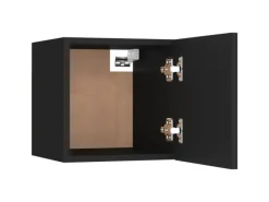 vidaXL TV-Wandschrank Schwarz 30,5x30x30 cm