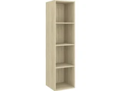 Sale vidaXL TV-Wandschrank Sonoma-Eiche 37x37x142,5 cm Holzwerkstoff