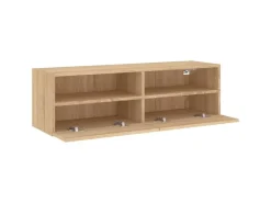 vidaXL TV-Wandschrank Sonoma-Eiche 100x30x30 cm Holzwerkstoff