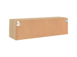 vidaXL TV-Wandschrank Sonoma-Eiche 100x30x30 cm Holzwerkstoff