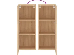 vidaXL TV-Wandschrank Sonoma-Eiche 40,5x30x102 cm Holzwerkstoff