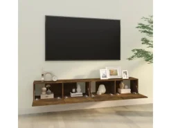 Online vidaXL TV-WandSchränke 2 Stk. Räuchereiche 100x30x30 cm Holzwerkstoff Modell 1