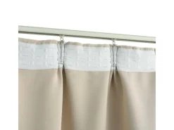 Clearance vidaXL Verdunkelungsvorhang mit Haken Beige 290 x 245 cm
