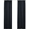 vidaXL Verdunkelungsvorhänge mit Haken 2 Stk Anthrazit 140x175cm