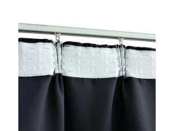 vidaXL Verdunkelungsvorhänge mit Haken 2 Stk Anthrazit 140x175cm