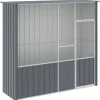 vidaXL Voliere Anthrazit 215x78x200 cm Verzinkter Stahl
