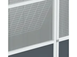 vidaXL Voliere Anthrazit 215x78x200 cm Verzinkter Stahl