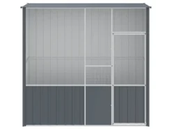 vidaXL Voliere Anthrazit 215x78x200 cm Verzinkter Stahl