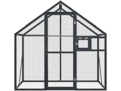 vidaXL Voliere Anthrazit 179x100x185 cm Aluminium