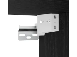 vidaXL Wand TV Schrank 4 Stk Schwarz Eichen-Optik Holzwerkstoff 3393361