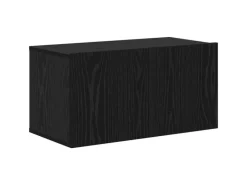 vidaXL Wand TV Schrank 4 Stk Schwarz Eichen-Optik Holzwerkstoff 3393361