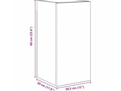 Sale vidaXL Wand TV Schrank Schwarz Eichen-Optik Holzwerkstoff 3393271