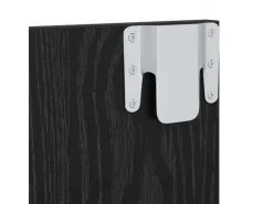 Hot vidaXL Wand TV Schrank Schwarz Eichen-Optik 120 x 23,5 x 90 cm 875187 Eiche Schwarz