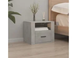 Clearance vidaXL Wand-Nachttisch Betongrau 50x36x40 cm