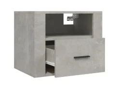 Clearance vidaXL Wand-Nachttisch Betongrau 50x36x40 cm